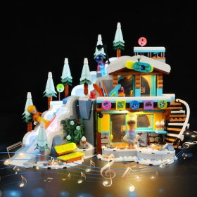   cooldac LED Light Kit LEGO 41756 Holiday Ski Slopes and Café készlethez – Zenélő Világítás Szett