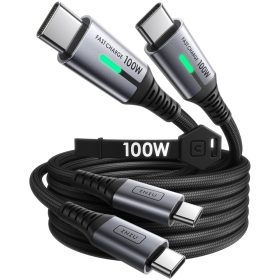   INIU USB-C – USB-C Gyorstöltő Kábel – 100W, 2 m, 2 db-os szett