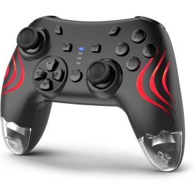   DYONDER Vezeték Nélküli Kontroller Switch / PC / Mobil Eszközökhöz – RGB Hall Joystickkal - felbontott
