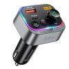 Syncwire Bluetooth 5.4 FM Transmitter Car Adapter 54W – PD 36W + QC3.0 18W Autós Töltő és Kihangosító - felbontott
